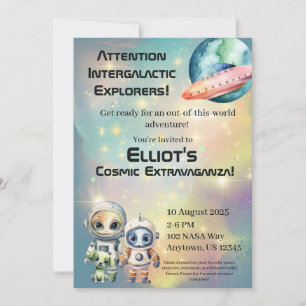 Attention Intergalactic Birthday Invitations