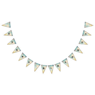 Attention Intergalactic Plain Birthday Bunting