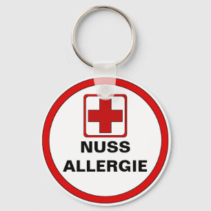 Attention - NUSS allergy Key Ring
