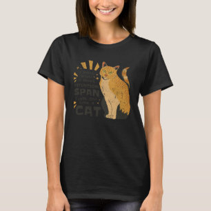 Attention Span  Cat  Sarcastic Animal Kitty Retro T-Shirt