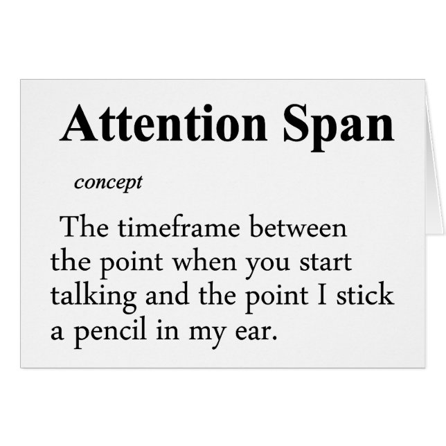 Attention Span Definition (Front Horizontal)