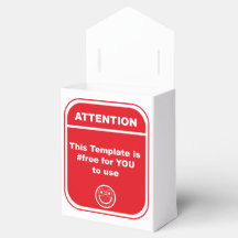 Attention This Template is #free to use Cutomize Favour Box