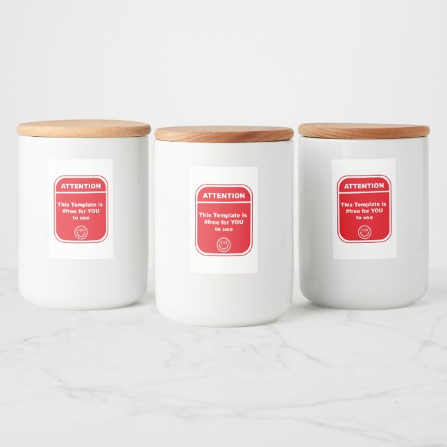 Attention This Template is #free to use Cutomize   Food Label (Bottles)