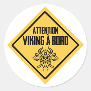 Attention Viking à bord Sticker