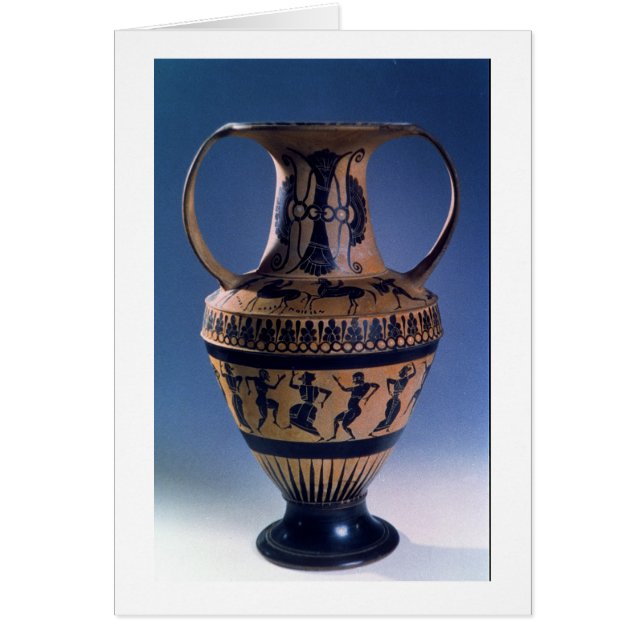 Attic black figure amphora depicting dancers, c.53 (Front)
