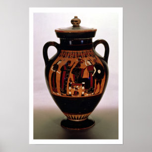 Attic black-figure amphora depicting the Birth of Poster