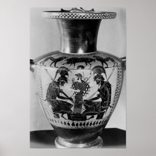 Attic black figure hydra poster