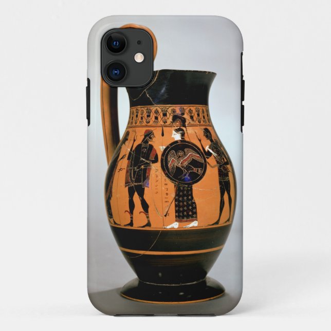 Attic black-figure olpe depicting Athena Confronti Case-Mate iPhone Case (Back)