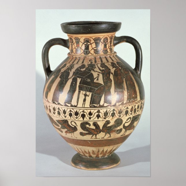 Attic Corinthian amphora Poster (Front)
