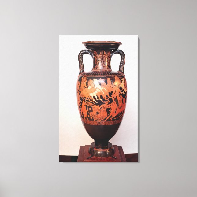 Attic red figure amphora canvas print (Front)