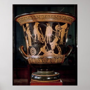 Attic red figure calyx krater poster
