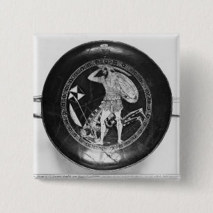 Attic red-figure cup 15 cm square badge