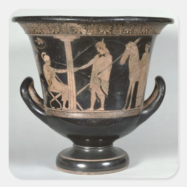 Attic red-figure kalyx krater square sticker (Front)