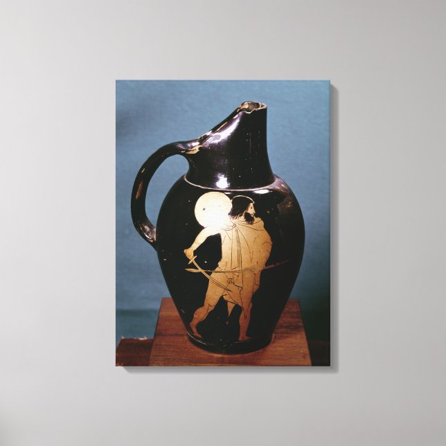 Attic red-figure oinochoe canvas print (Front)