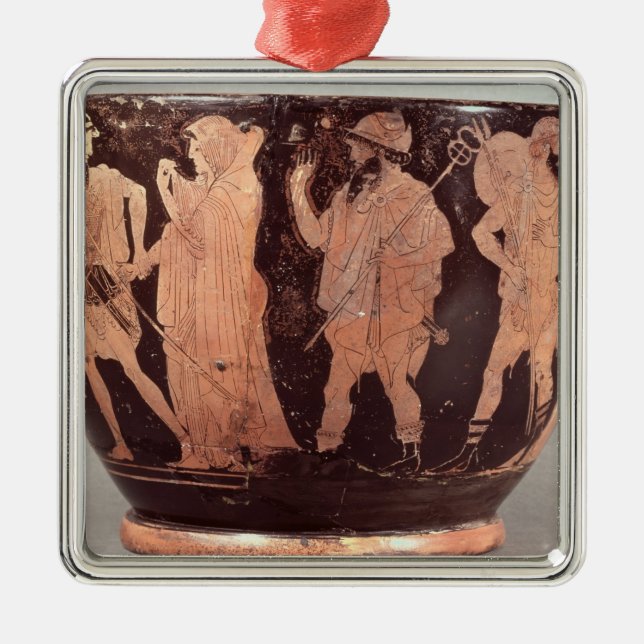 Attic red figure skyphos metal tree decoration (Front)
