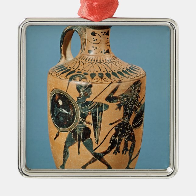 Attic Style Lekythos Metal Tree Decoration (Front)