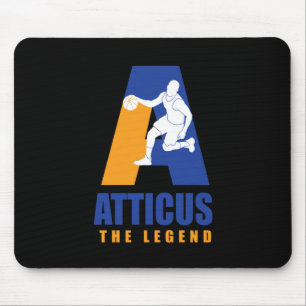 Atticus Custom Player Basketball Your Name The Leg Mouse Pad