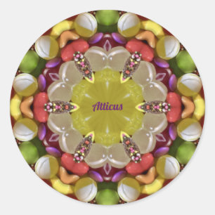 ATTICUS ~ EASTER CANDY ~ CLASSIC ROUND STICKER
