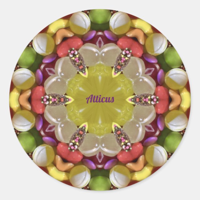 ATTICUS ~ EASTER CANDY ~ CLASSIC ROUND STICKER (Front)
