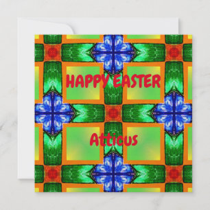 ATTICUS ~ Personalised Easter card pattern ~