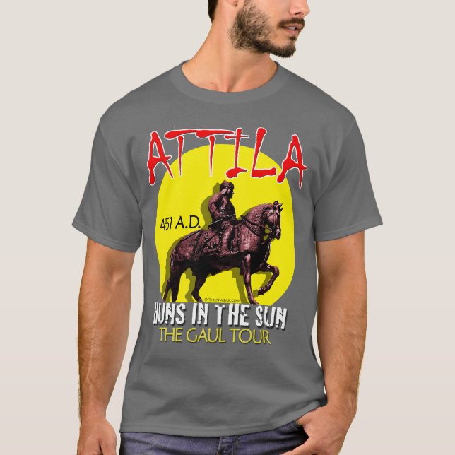 Attila "Huns in the Sun" Tour (Men's Dark) T-Shirt (Front)
