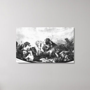 Attila the Hun and his hordes Canvas Print