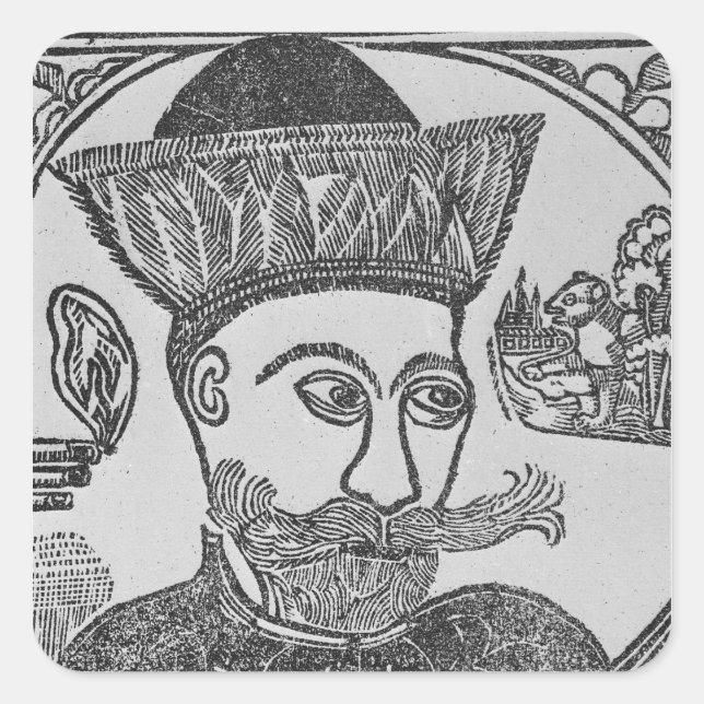 Attila the Hun Square Sticker (Front)