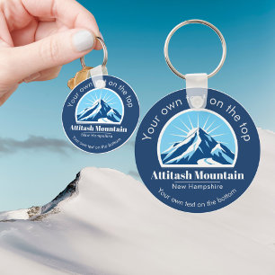 Attitash Mountain New Hampshire ski resort gift Key Ring