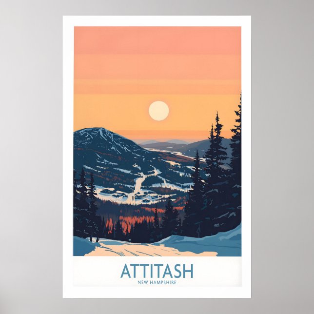 Attitash Poster New Hampshire 1 (Front)