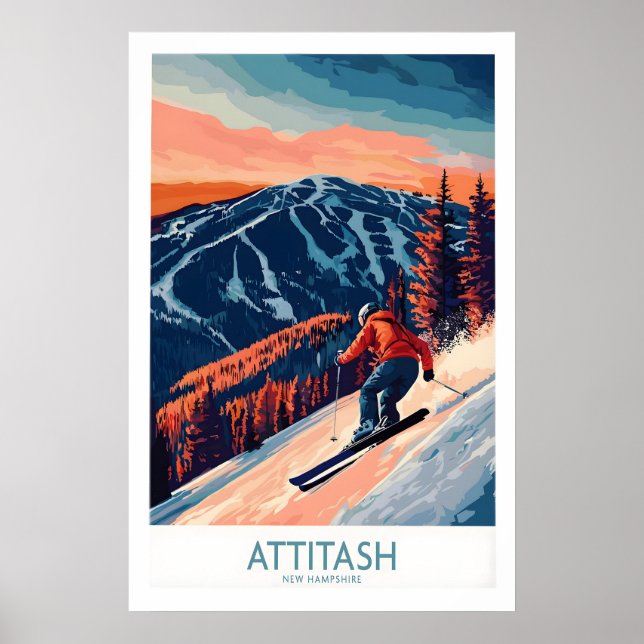 Attitash Ski Wall Art Print 1 (Front)