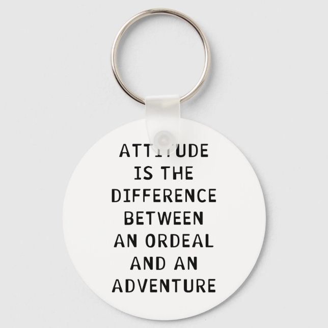 Attitude Difference Key Ring (Front)