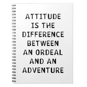Attitude Difference Spiral Notebook