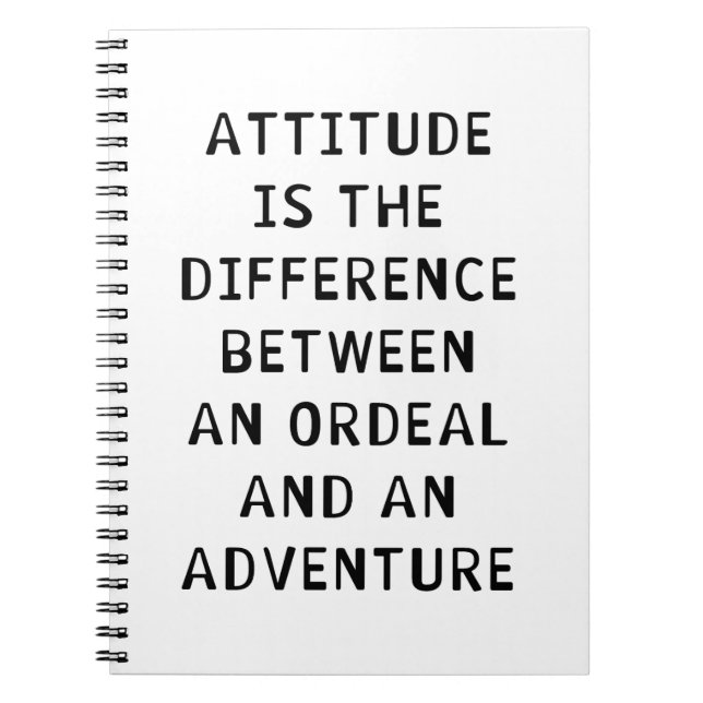 Attitude Difference Spiral Notebook (Front)