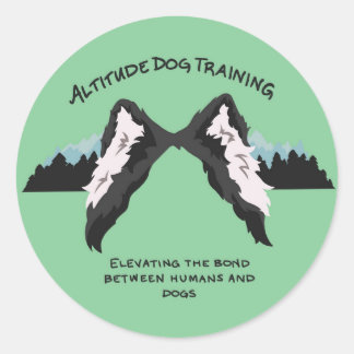 Attitude dog training circle sticker