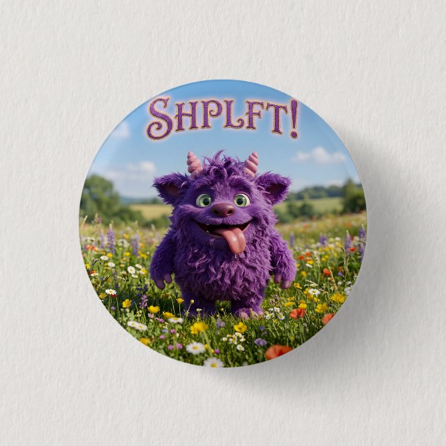 Attitude Fantasy Furry Critter 3 Cm Round Badge (Front)