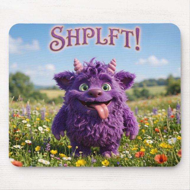 Attitude Fantasy Furry Critter Mouse Pad (Front)