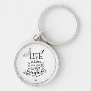 Attitude Happiness Life Quote Motivational Success Key Ring
