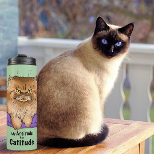 Attitude has Catitude Thermal Tumbler