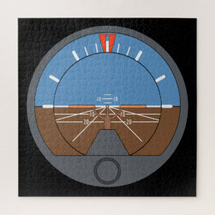Attitude Indicator Aircraft Flight Instrument Jigsaw Puzzle