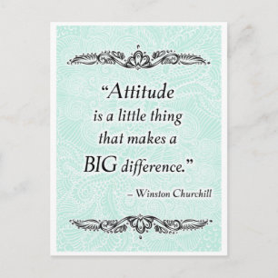 Attitude is a little thing - Positive Quote´s Postcard