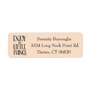 Attitude Life Inspirational Blush Peach & Black