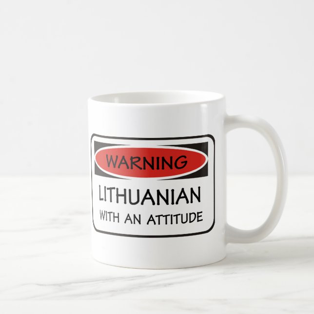 Attitude Lithuanian Coffee Mug (Right)