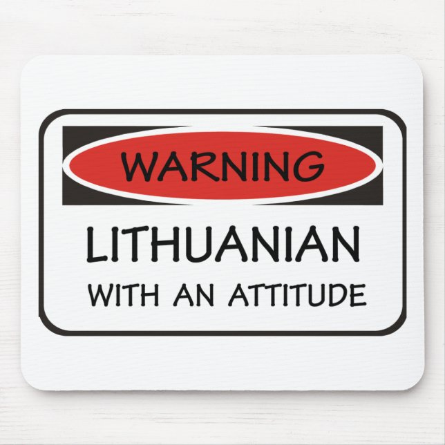 Attitude Lithuanian Mouse Pad (Front)