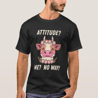 Attitude Me No Way Heifer Cow T-Shirt