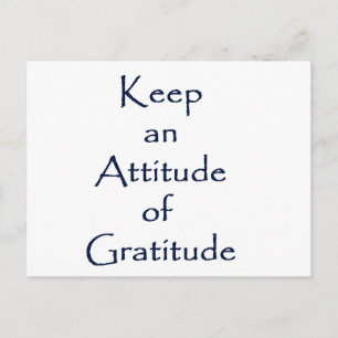 Attitude of Gratitude Postcard