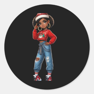 Attitude On Point Black Girl Excellence Sticker