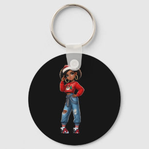 Attitude On Point Black Girl Excellence Sticker Key Ring