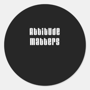 Attitude S Bold Typography Design Sticker