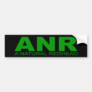 Attitudes - "A Natural Redhead" Bumper Sticker
