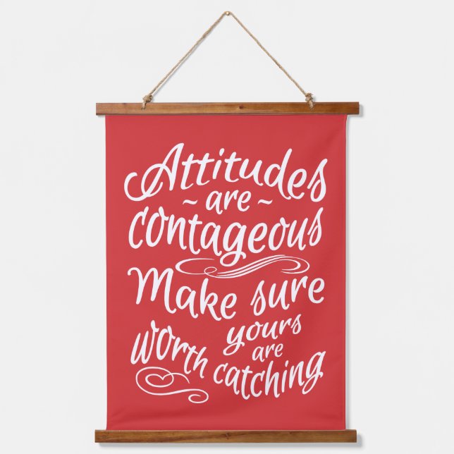 ATTITUDES custom colour Hanging Tapestry (Front)